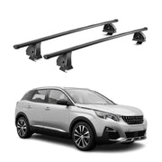 Stahl Dachträger für Peugeot 3008 II 2016-2023 TÜV Abschließbar 2tlg Schwarz