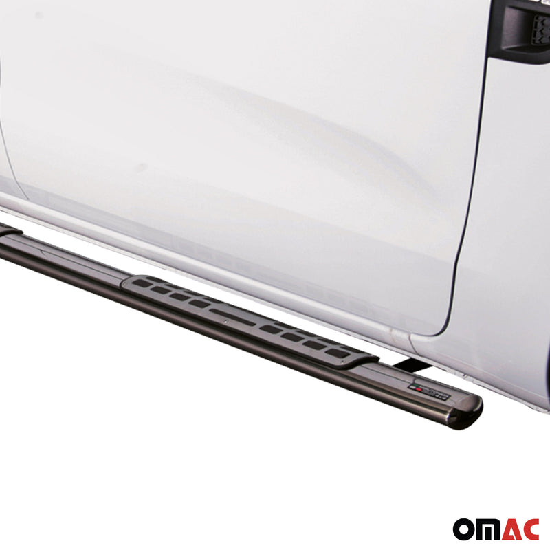 Stahl Seitenschweller Schwellerrohre für Ford Ranger Single Cab 2012-2025 Grau