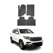 OMAC Gummi Fußmatten für Ssangyong Rexton 2017-2025 Automatten Gummi Schwarz 4x