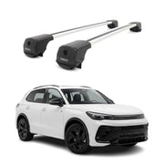 Dachträger Grundträger für VW Tiguan III 2024-2026 Aluminium 75kg Grau 2tlg
