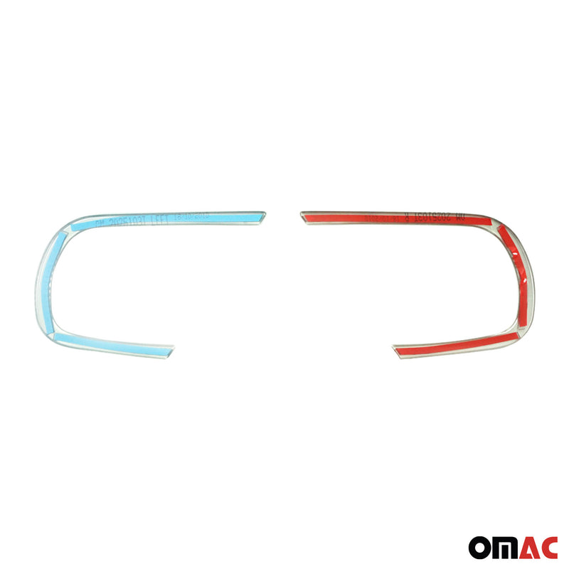 Nebelscheinwerfer Rahmen für Dacia Duster 2018-2021 Edelstahl Gebürstet 2x