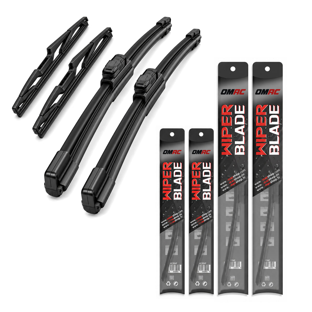 Scheibenwischer Vorne + Hinten Set für Mini Clubman F54 2015-2022