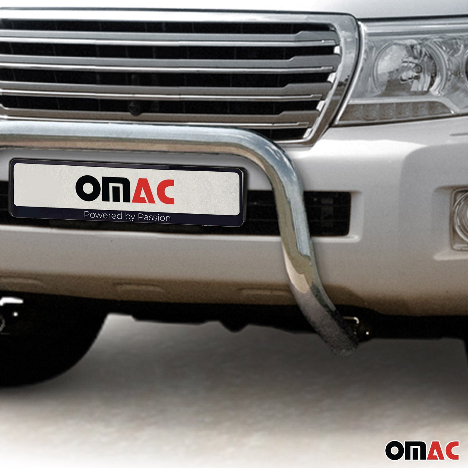 Stahl Frontbügel Frontschutzbügel für Toyota Land Cruiser V8 2012-16 ABE Silber