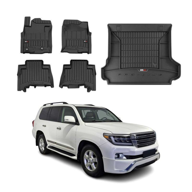 OMAC Fußmatten & Kofferraumwanne für Toyota Land Cruiser J150 2009-2021 Gummi