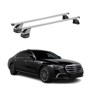 Menabo Dachträger Grundträger für Mercedes S Klasse W223 2021-2026 Stahl Grau 2x