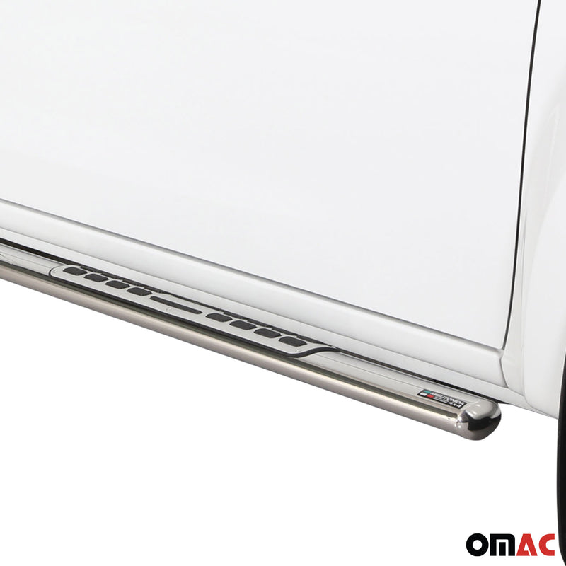 Stahl Seitenschweller Schwellerrohre für Isuzu D-Max Double Cab 2012-2019 Grau