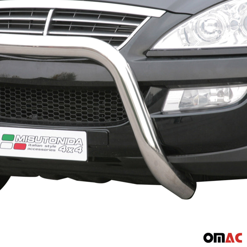 Frontbügel Frontschutzbügel für Ssangyong Kyron 2007-2014 ø76mm Stahl Silber