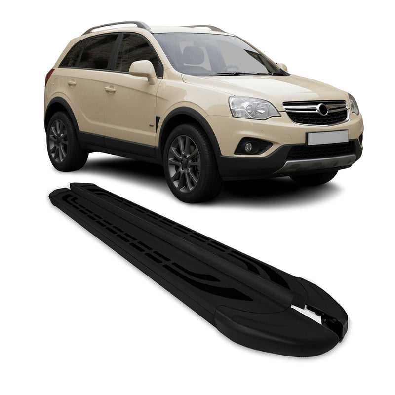 Trittbretter Seitenschweller für Chevrolet Captiva C100 C180 2006-2017 Schwarz
