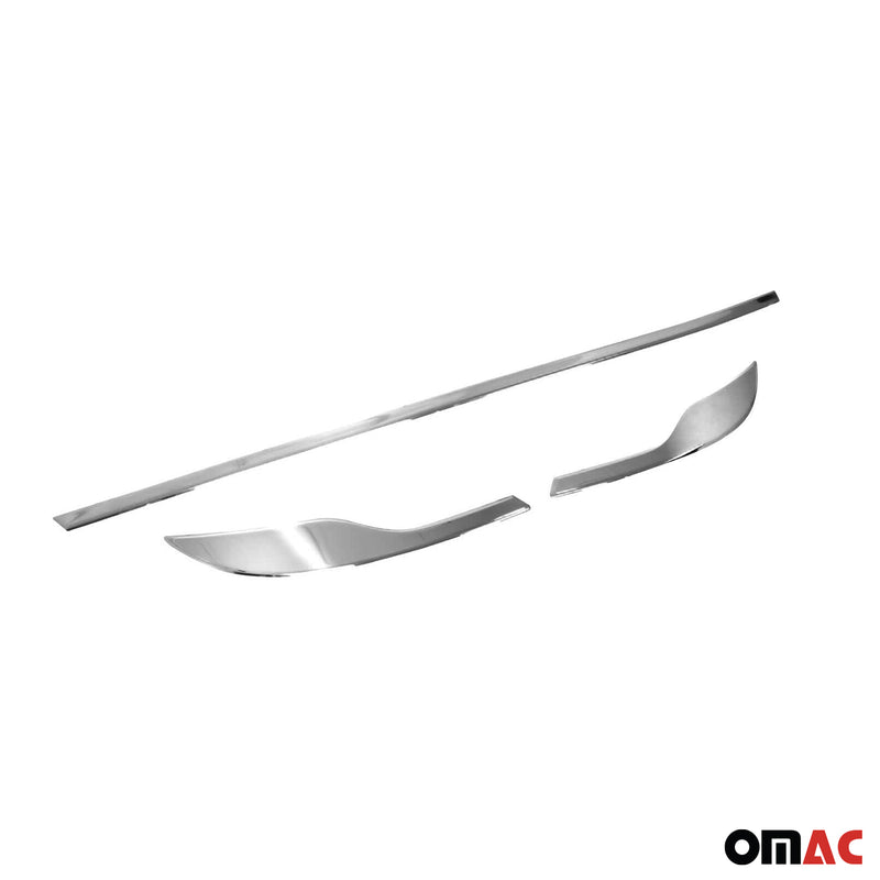 Rücklicht Leisten Heckleuchte für Fiat Tipo 2015-2025 Edelstahl Silber 3tlg