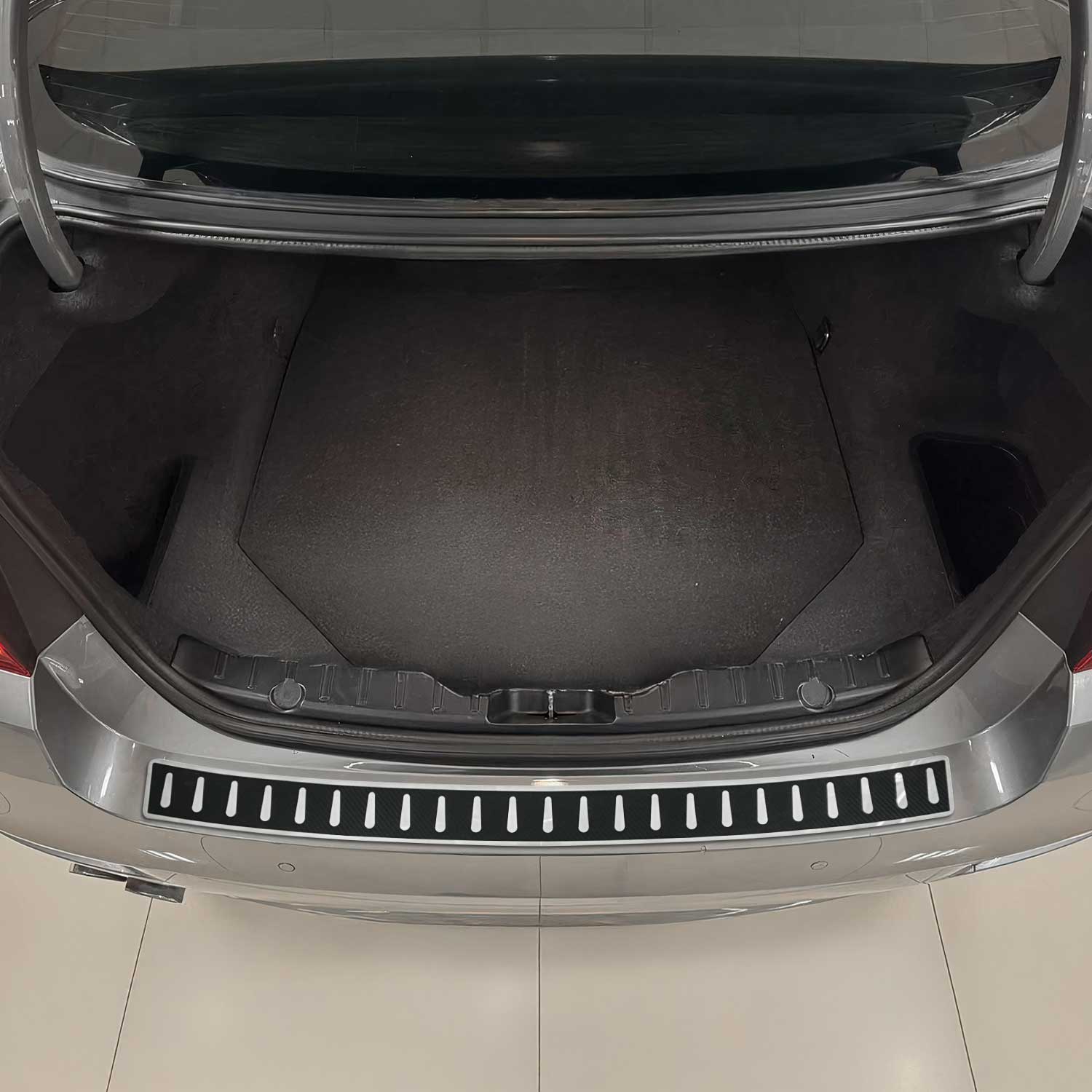 Ladekantenschutz Stoßstange für BMW 5er G30 Limo 2016-2023 Chrom carbon foliert