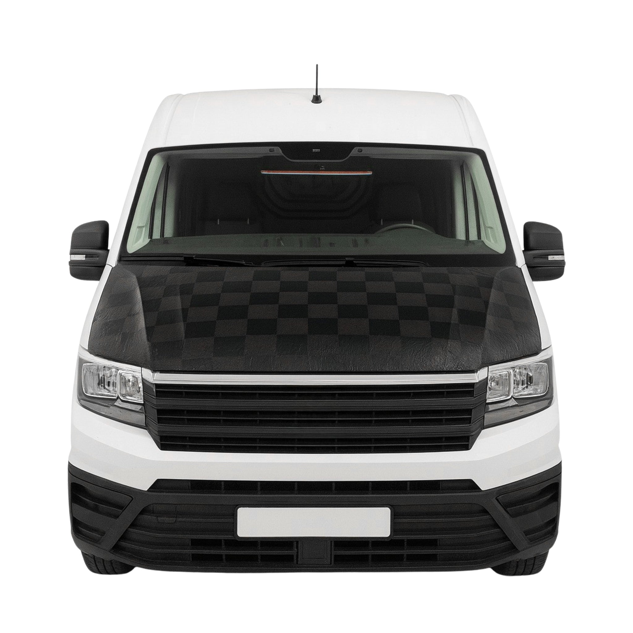 Haubenbra Steinschlagschutz Bonnet Bra für VW Crafter 2016-2024 Kariert 1tlg