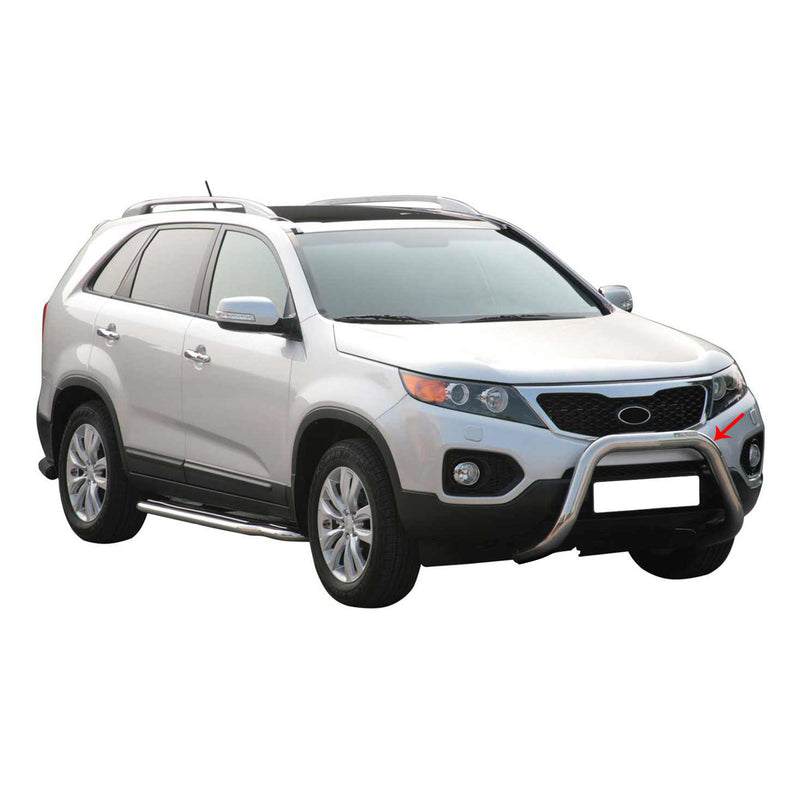 Frontbügel Frontschutzbügel für Kia Sorento 2009-2012 ø76mm Stahl Silber Schutz