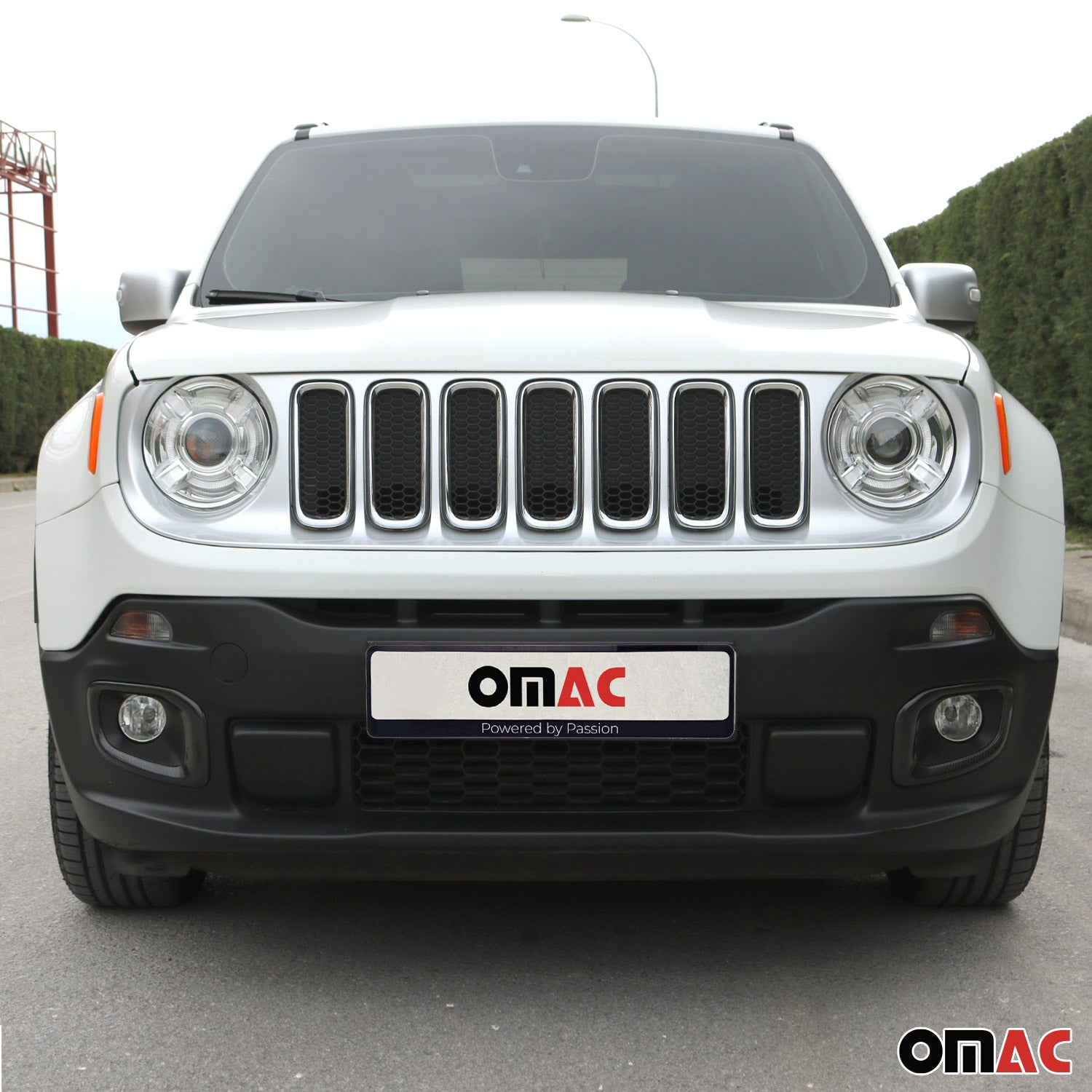 Nebelscheinwerfer Rahmen Umrandung für Jeep Renegade 2014-2019 Kohlefaser Carbon