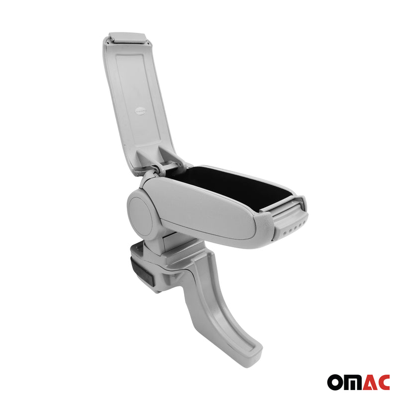 Mittelarmlehne Armlehne für Ford Transit Tourneo Courier 2014-2024 PU-Leder Grau