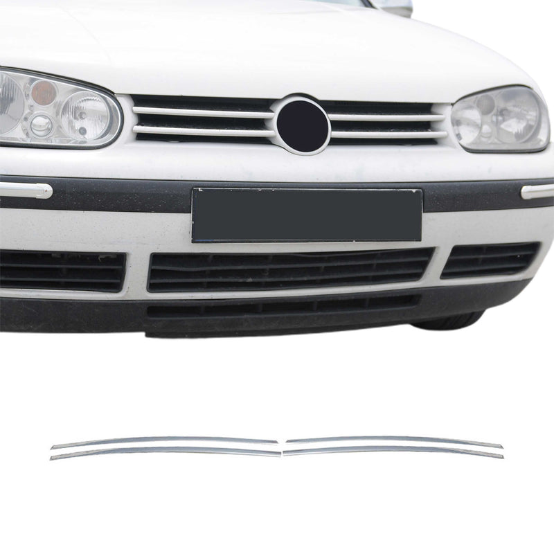 Kühlergrill Leisten Grillleisten für VW Golf 2003-2009 Edelstahl Silber 4tlg