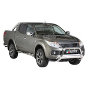 Frontbügel Frontschutzbügel für Fiat Fullback 2016-2019 ø63mm Stahl Silber