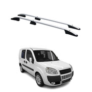 Dachreling Dachgepäckträger für Fiat Doblo 2000-2010 Kurzer Alu Silber 2x