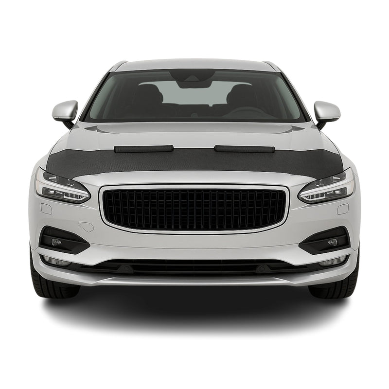 Haubenbra Steinschlagschutz Bonnet Bra für Volvo V90 2016-2025 Carbon Optik Halb