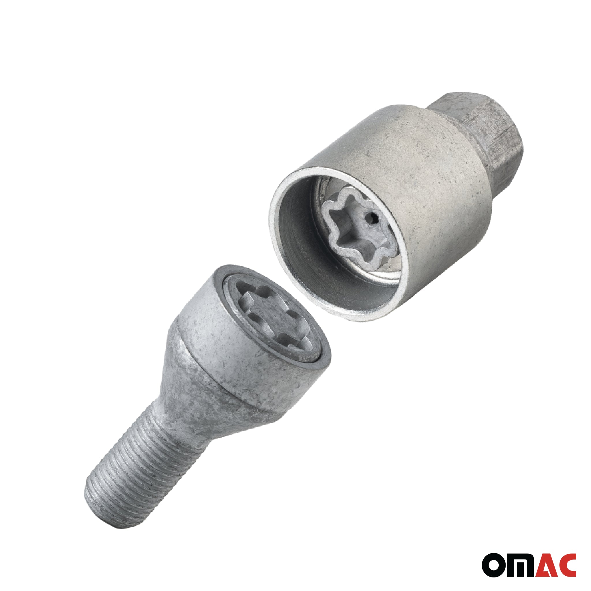 Radschloss Satz für BYD Han/ Seal U/ Seal/ Tang FL 2022-26 Silber 4tlg M14X1.5