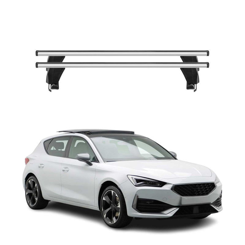 Menabo Dachträger Grundtäger für Cupra Leon 2020-2025 50kg Alu Silber 2 tlg