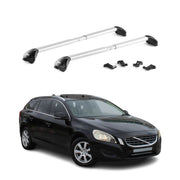 Dachträger Grundtäger für Volvo V60 2011-2018 100kg Aluminium Silber 2 tlg ABE