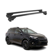 Dachträger Grundtäger für Toyota RAV4 XA50 2019-2025 75kg Alu Schwarz 2 tlg