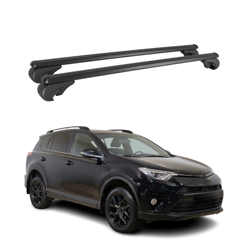 Dachträger Grundtäger für Toyota RAV4 XA50 2018-2025 75kg Alu Schwarz 2 tlg