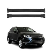 Dachträger Grundtäger für VW Touareg mk2 2010-2018 75kg Aluminium Schwarz 2 tlg