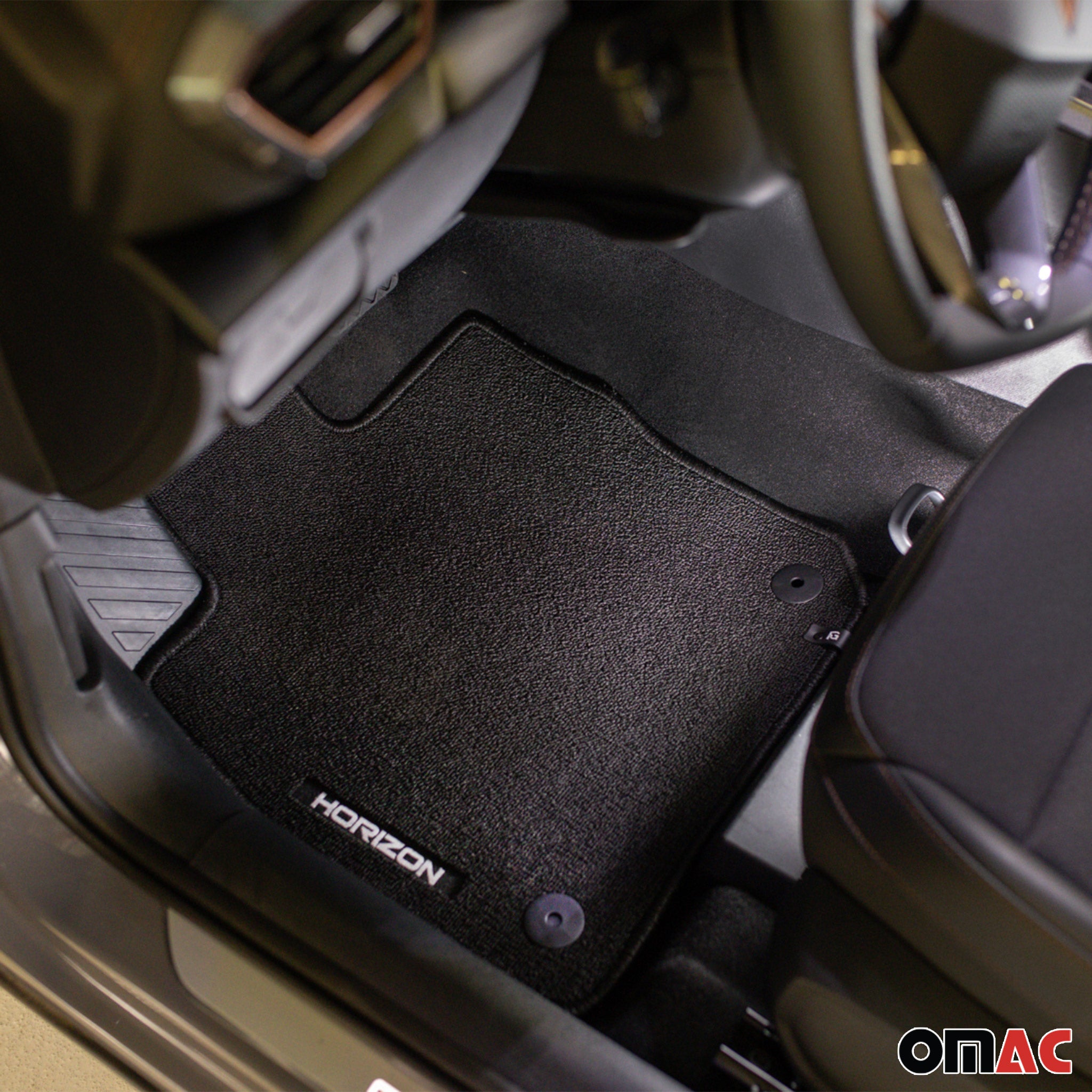 Velours Fußmatten für Seat Altea / Altea XL 2004-2015 Gummi Schwarz 4 teile