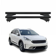 Menabo Dachträger Grundtäger für Kia Niro I 2017-2022 Aluminium Schwarz 2 tlg