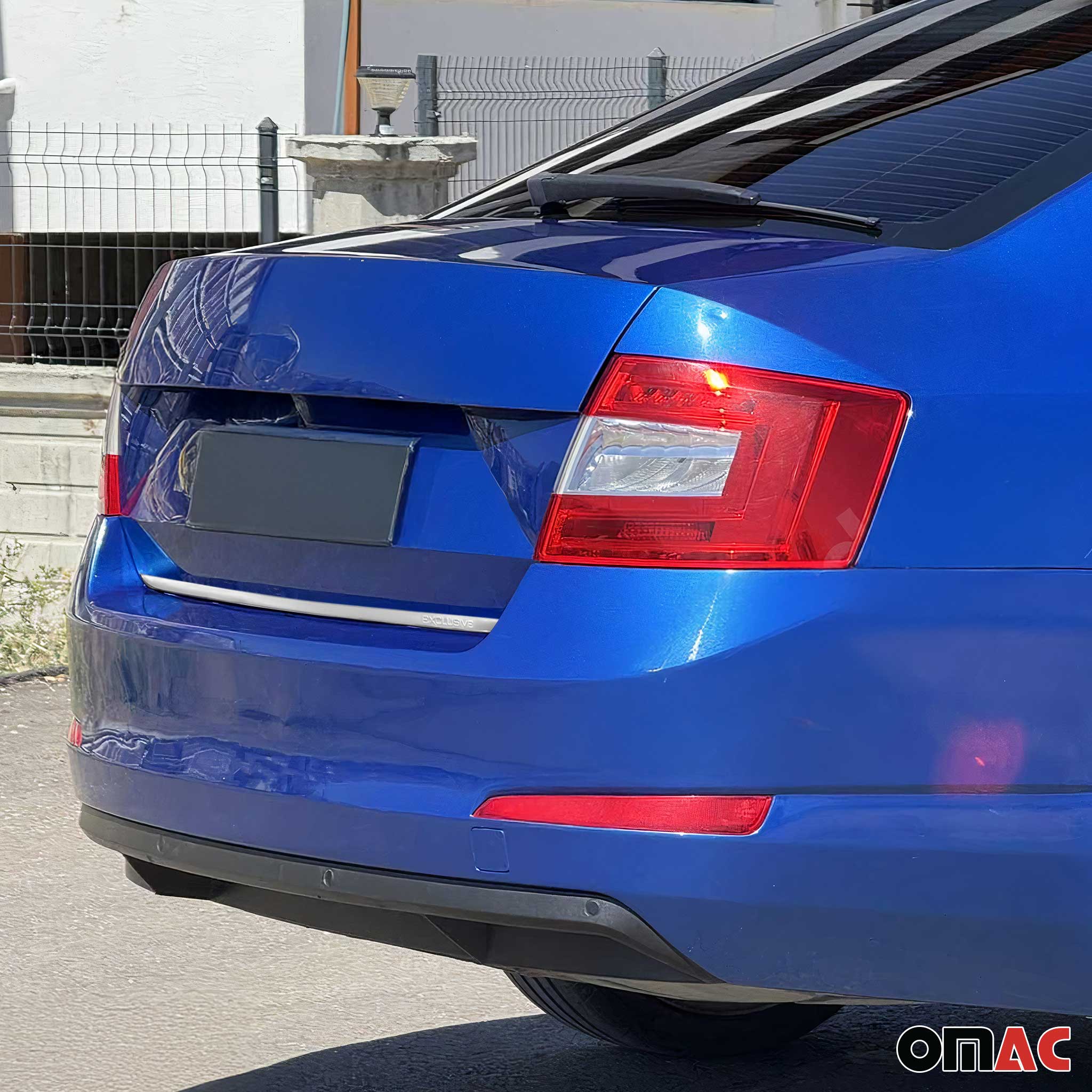 Kofferraumleiste Heckklappe Leiste für Skoda Octavia 2013-2019 Edelstahl Chrom