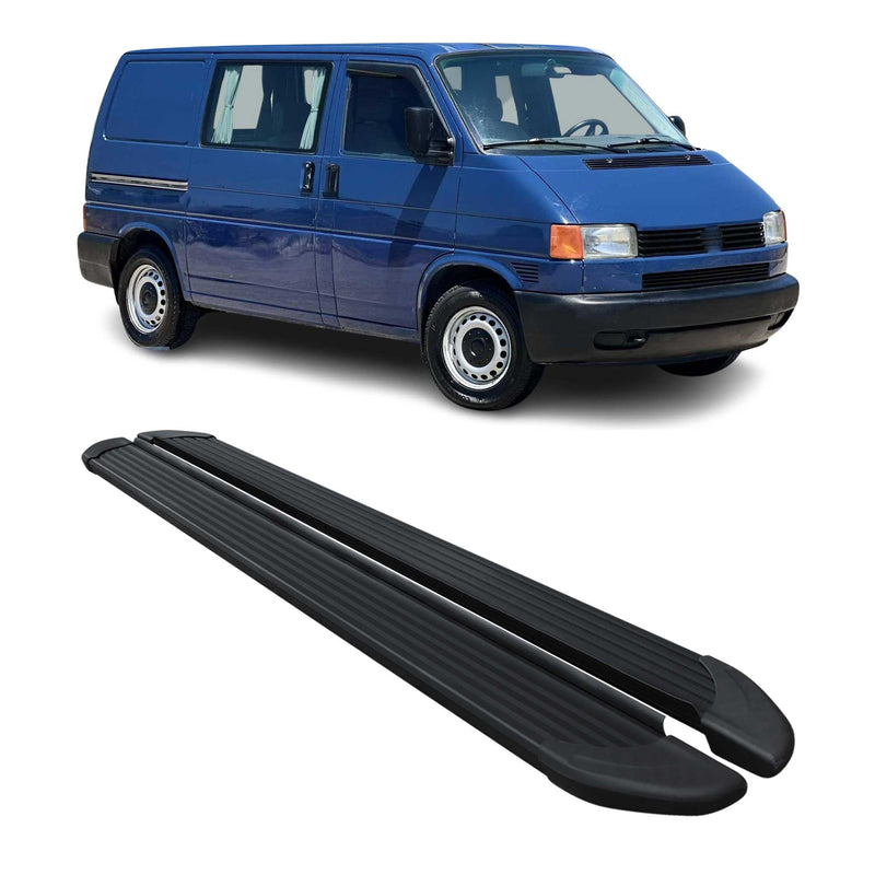 Trittbretter Seitenschweller für VW Transporter T4 1990-2003 L1 Kurzer Schwarz