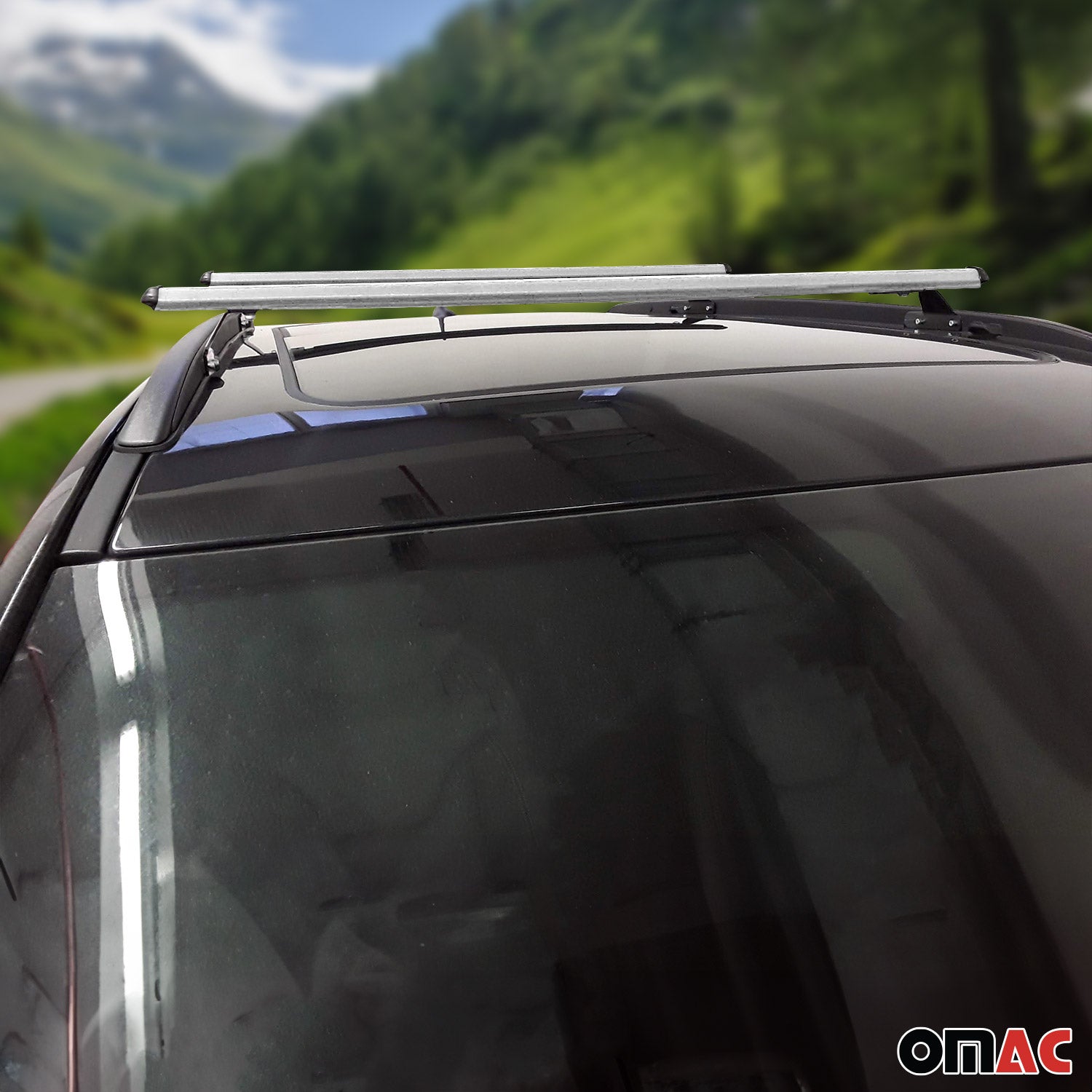 Dachträger Grundtäger für Jeep Compass II 2017-2025 75kg Aluminium Silber 2x