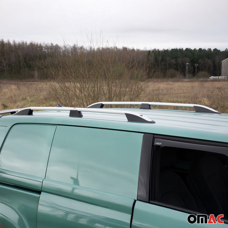 Dachreling Dachgepäckträger für VW ID.Buzz 2022-2025 Alu Silber 2 tlg