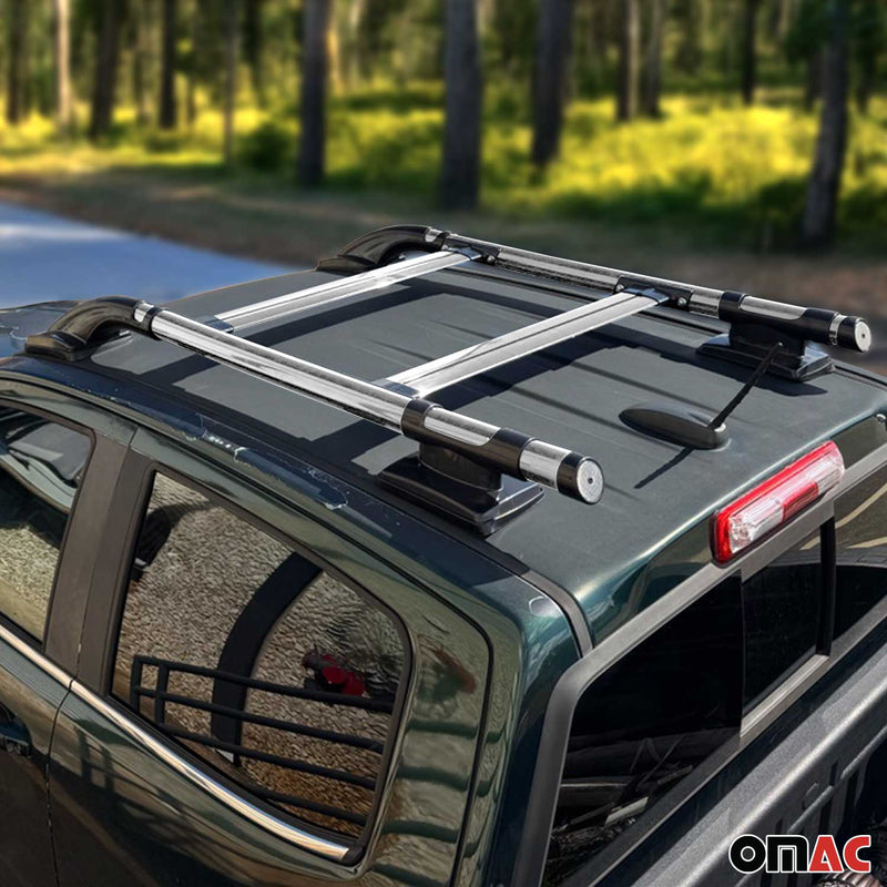 Roof rails & roof rack set for VW Amarok DoubleCab 2010-2022 Alu Grey 4pcs