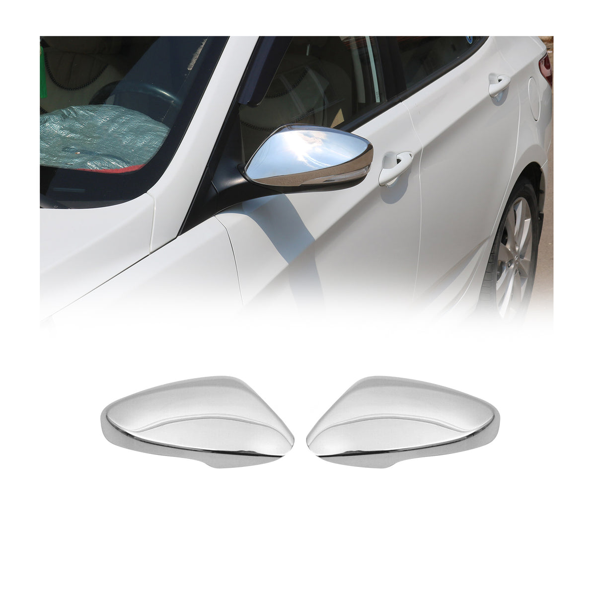 Spiegelkappen Spiegelabdeckung für Hyundai Elantra mk5 2010-15 Chrom mit Signal