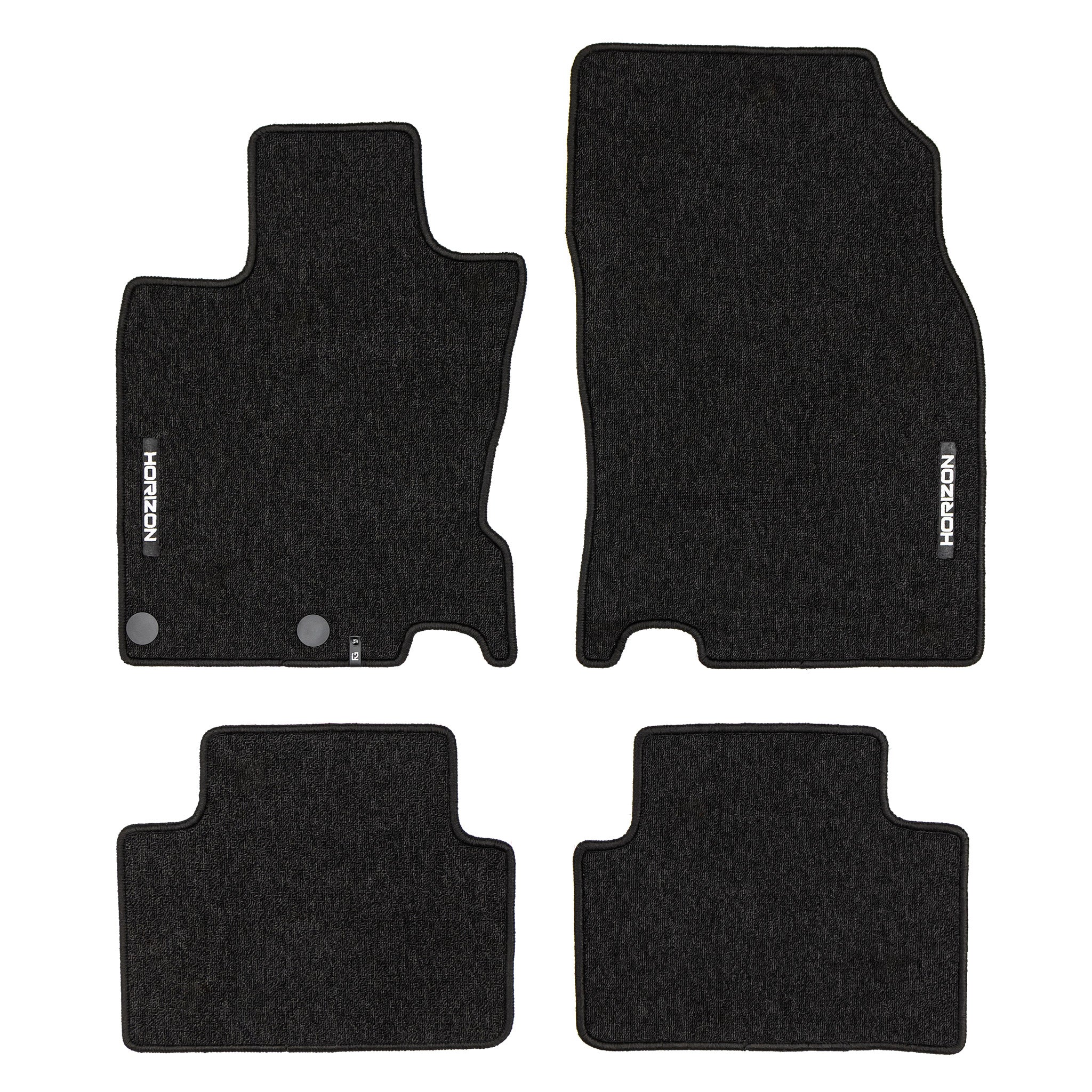 Velours Fußmatten für Nissan Qashqai II 2013-2021 Autoteppich Schwarz 4 tlg