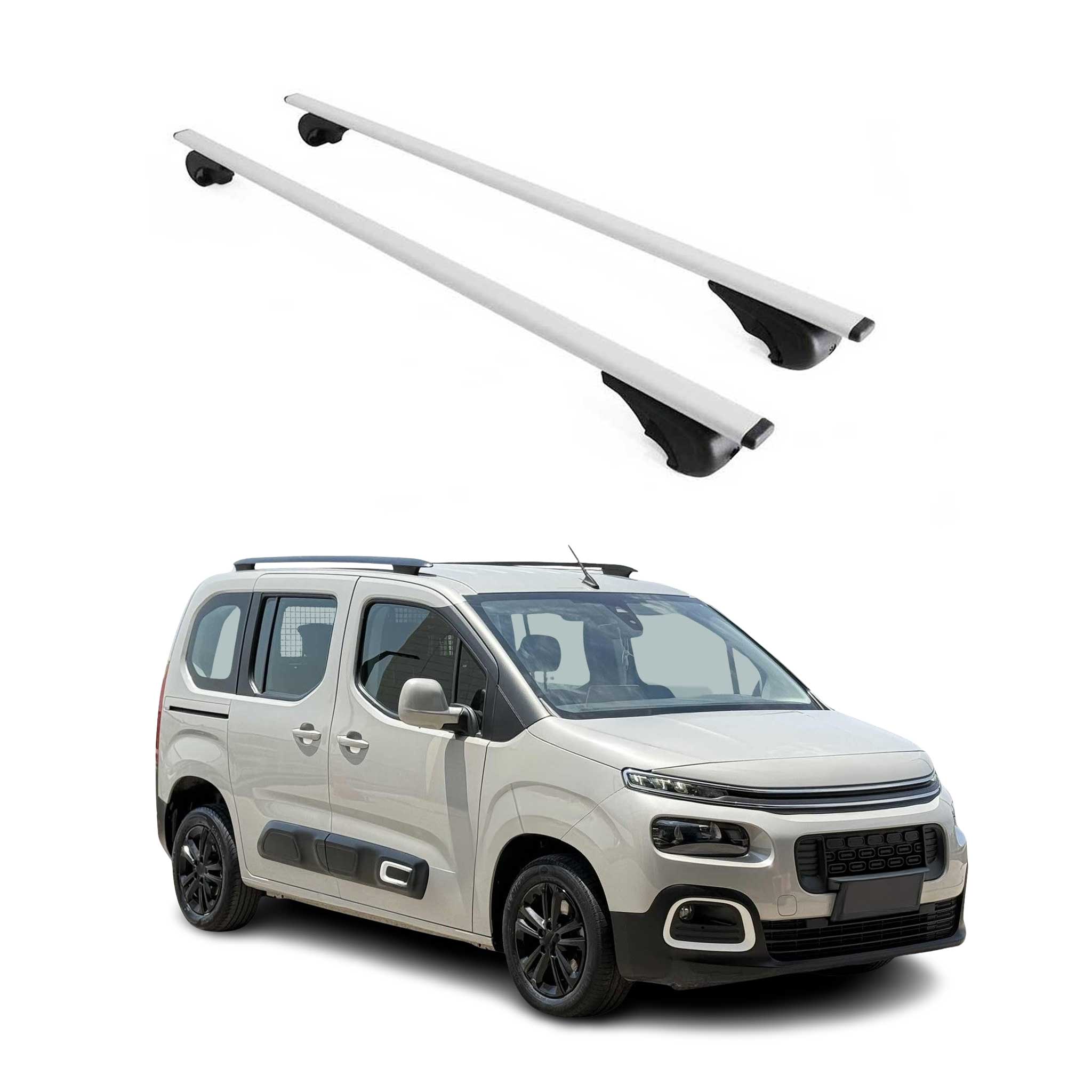 Dachträger für Citroen Berlingo / Berlingo XL 2018-2026 75kg Metall Silber 2x