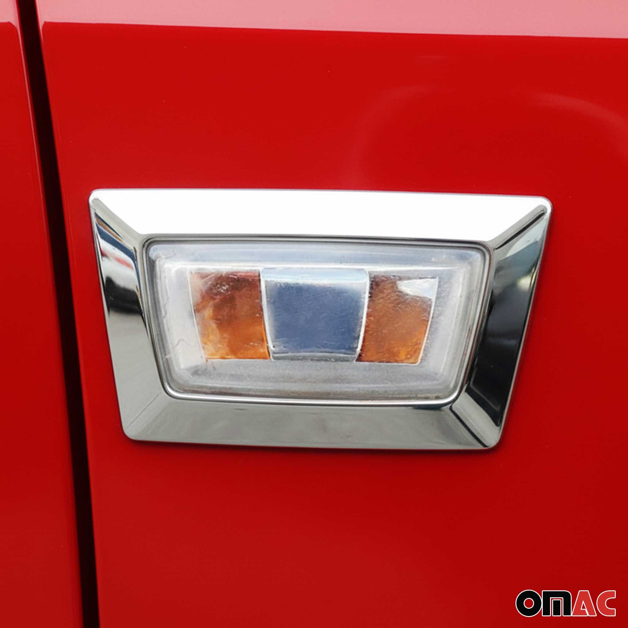 Blinkerrahmen Signalblende Blinker Umrandung für Opel Corsa Edelstahl Chrom 2x
