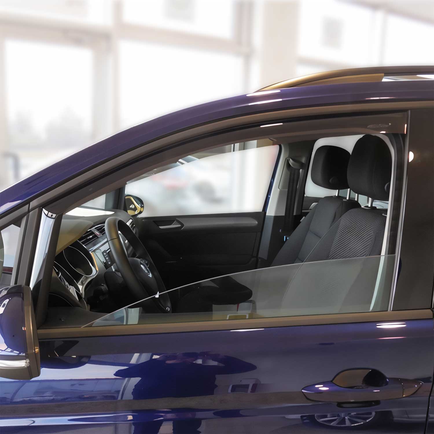 Windabweiser Regenabweiser für VW Touran 2015-2025 Dunkel Acryl 2tlg