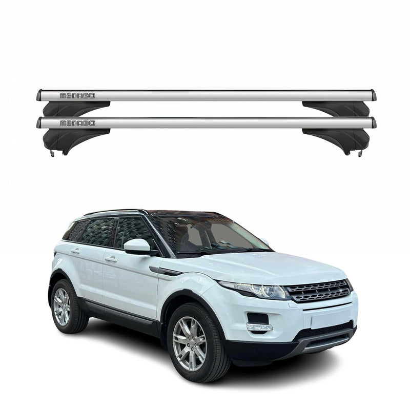 Menabo Dachträger für Land Rover Range Rover Evoque L538 2011-2018 Alu Silber 2x
