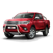 Stahl Frontbügel Frontschutzbügel für Toyota Hilux 2015-2022 mit ABE Silber