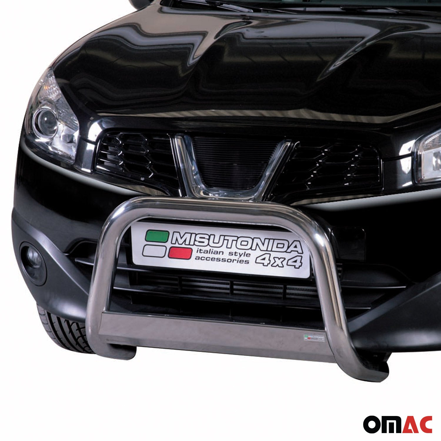 Frontbügel Frontschutzbügel für Nissan Qashqai 2010-2013 ø63mm Stahl Silber