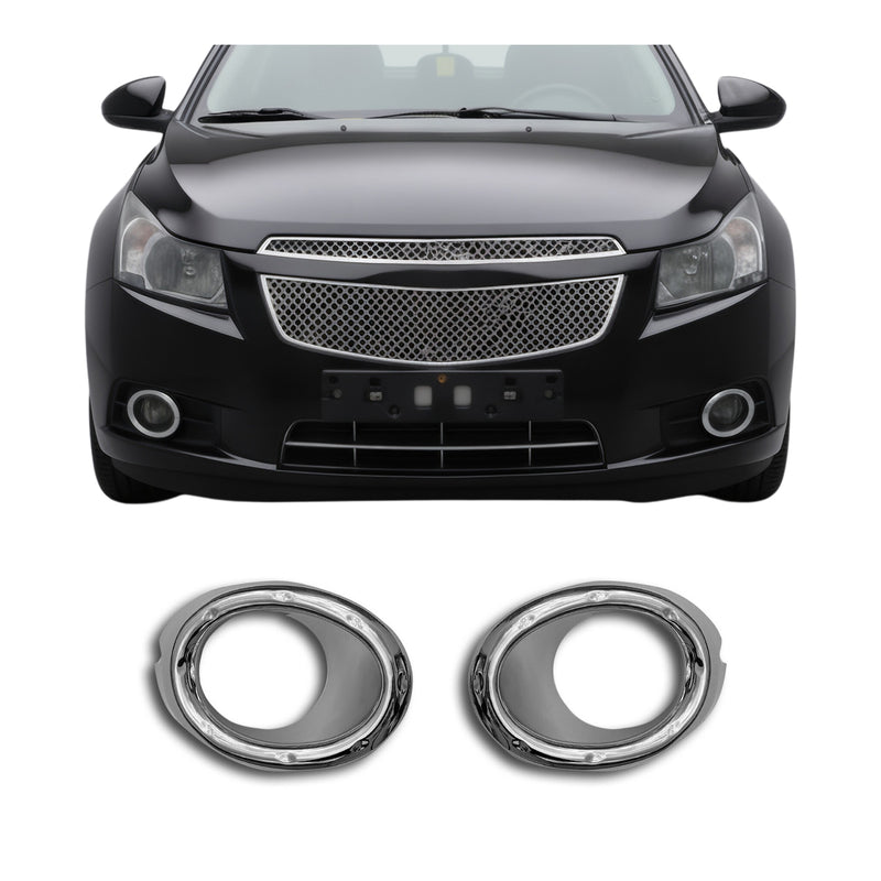 Nebelscheinwerfer Rahmen Umrandung für Chevrolet Cruze 2008-2016 Chrom ABS 2x
