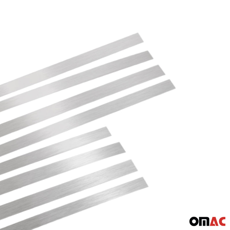 Door sill door sills for Mercedes C Class Brushed Chrome 8x