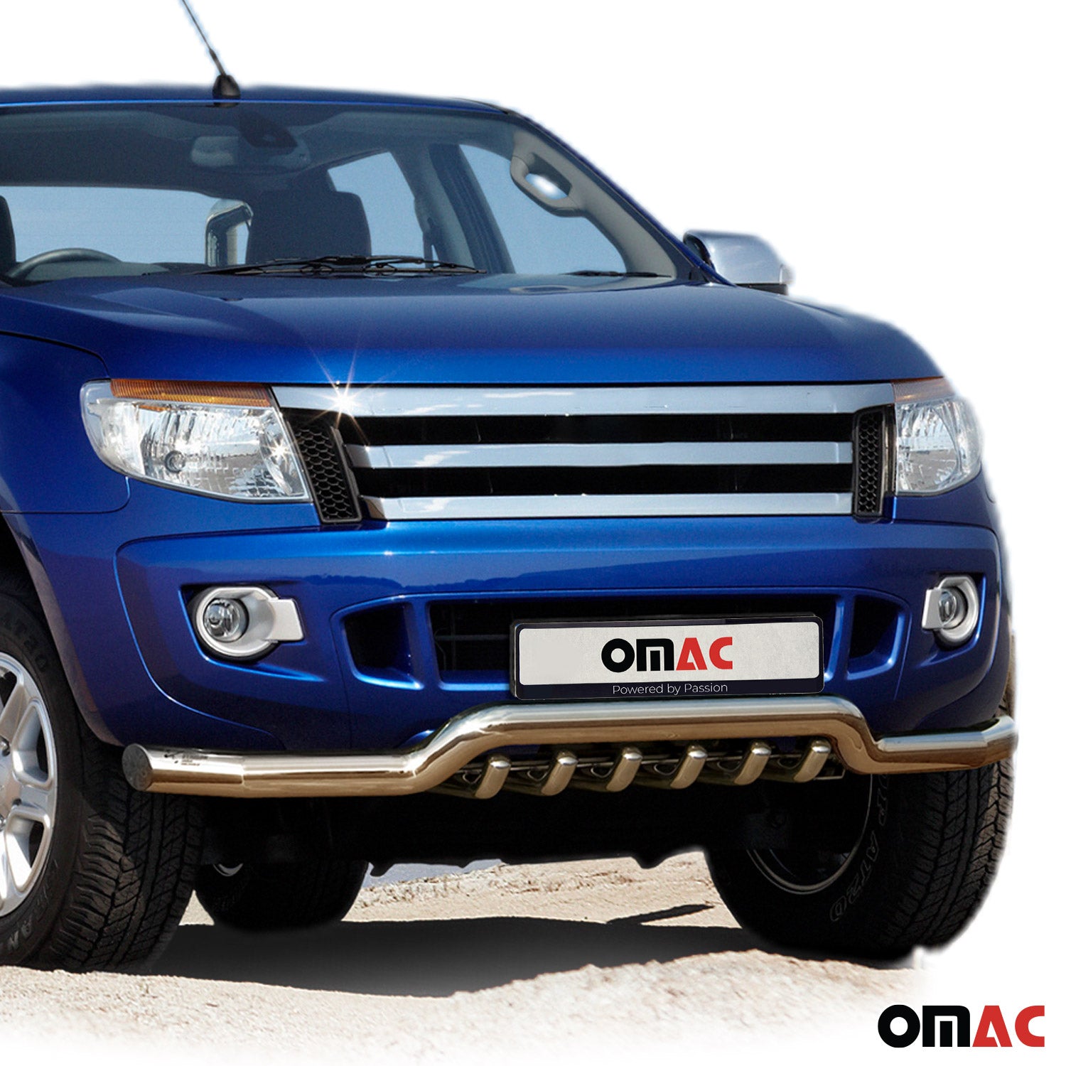 Frontbügel Frontschutzbügel für Ford Ranger 2011-2016 mit ABE Stahl Silber