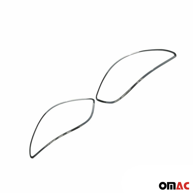 Rücklicht Leisten Heckleuchte für Peugeot 206 1998-2009 Chrom ABS Silber 2tlg