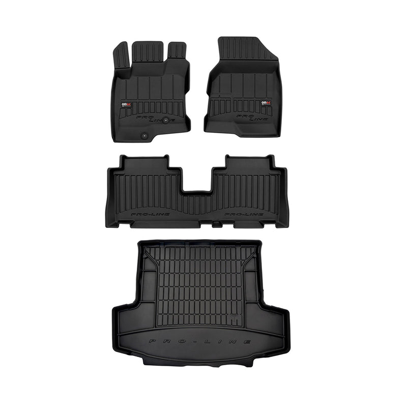 OMAC Fußmatten & Kofferraumwanne Set für Chevrolet Captiva 2006-2018 Gummi 4x