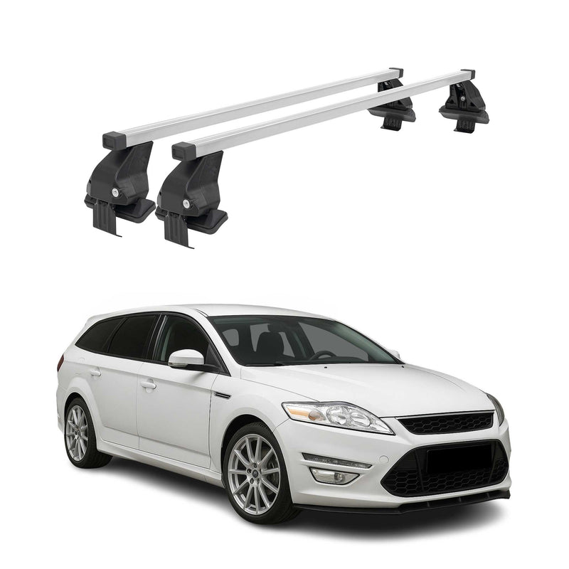 Menabo Dachträger für Ford Mondeo Liftback Turnier 2007-2014 50kg Silber 2tlg