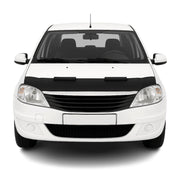 Haubenbra Steinschlagschutz Bonnet Bra für Dacia Logan 2005-2012 Schwarz Halb